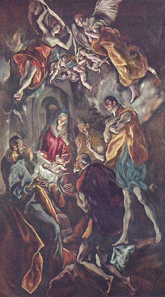 El Greco Anbetung der Hirten oil painting picture